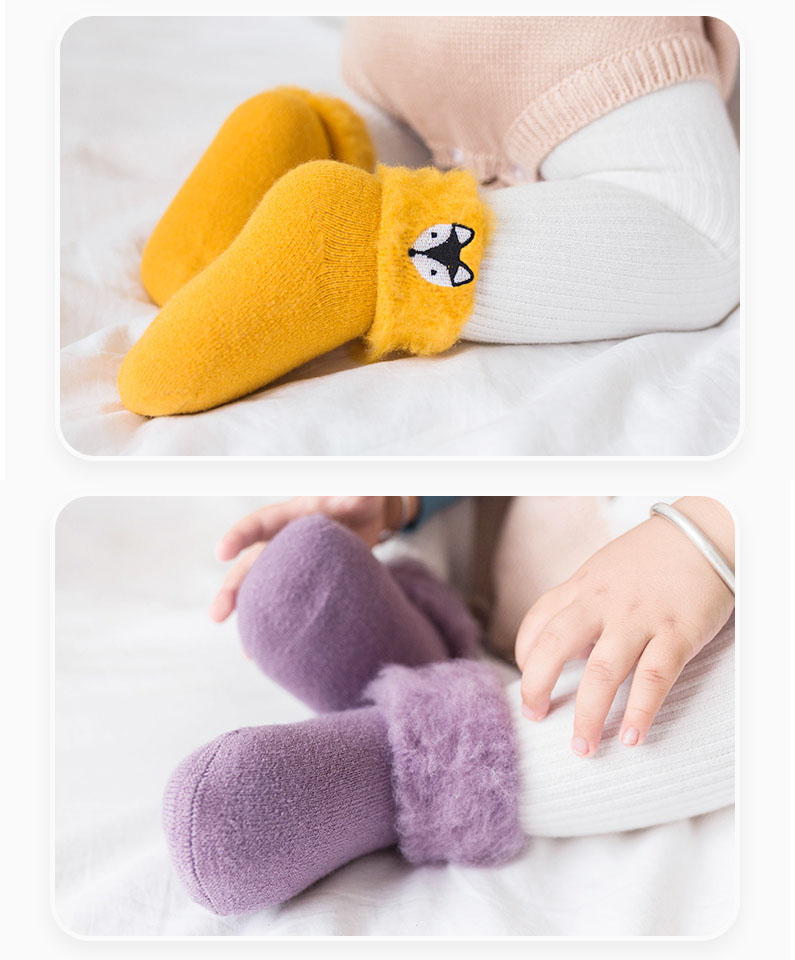 Sock-027 ถุงเท้ากันหนาวเด็ก ถุงเท้าวูลสำหรับเด็ก