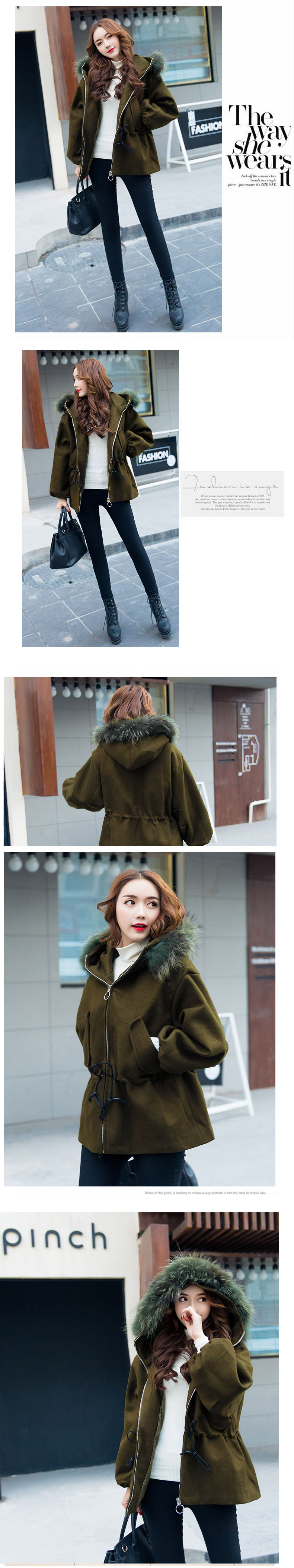 wool-2817 black เสื้อโค้ทวูลกันหนาว