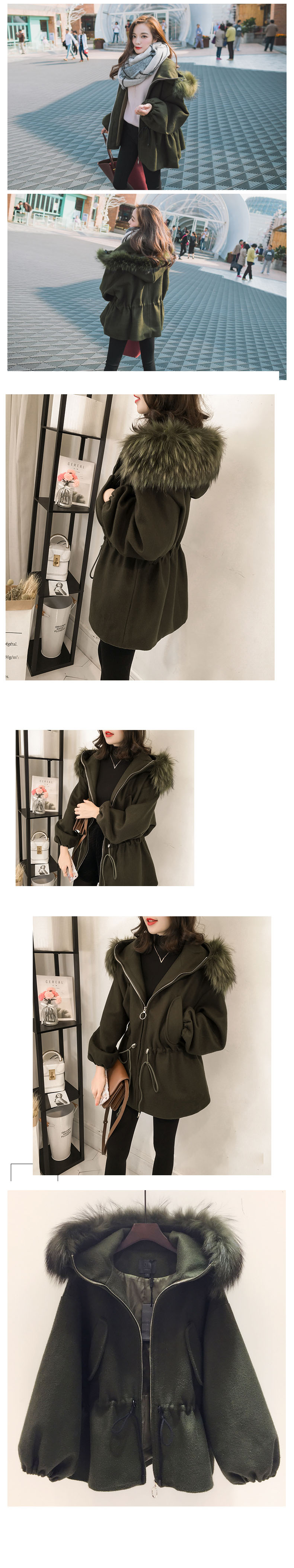 wool-2817 black เสื้อโค้ทวูลกันหนาว