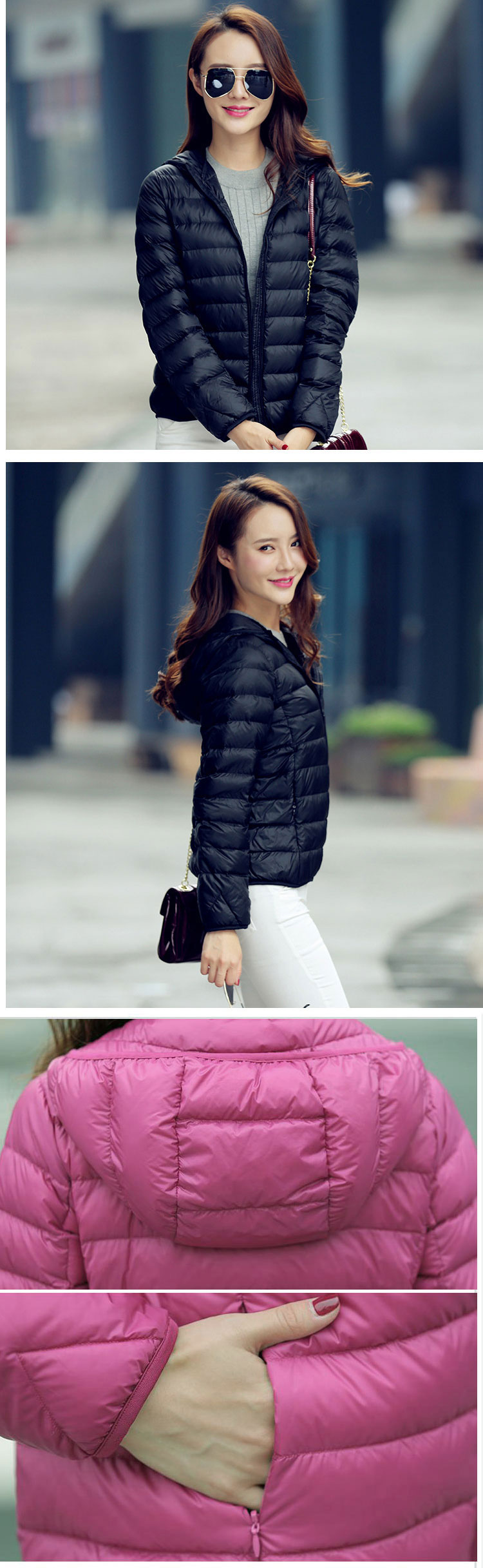 Light Down - 440 เสื้อโค้ทขนเป็ดกันหนาว ไซสปกติ S-3XL