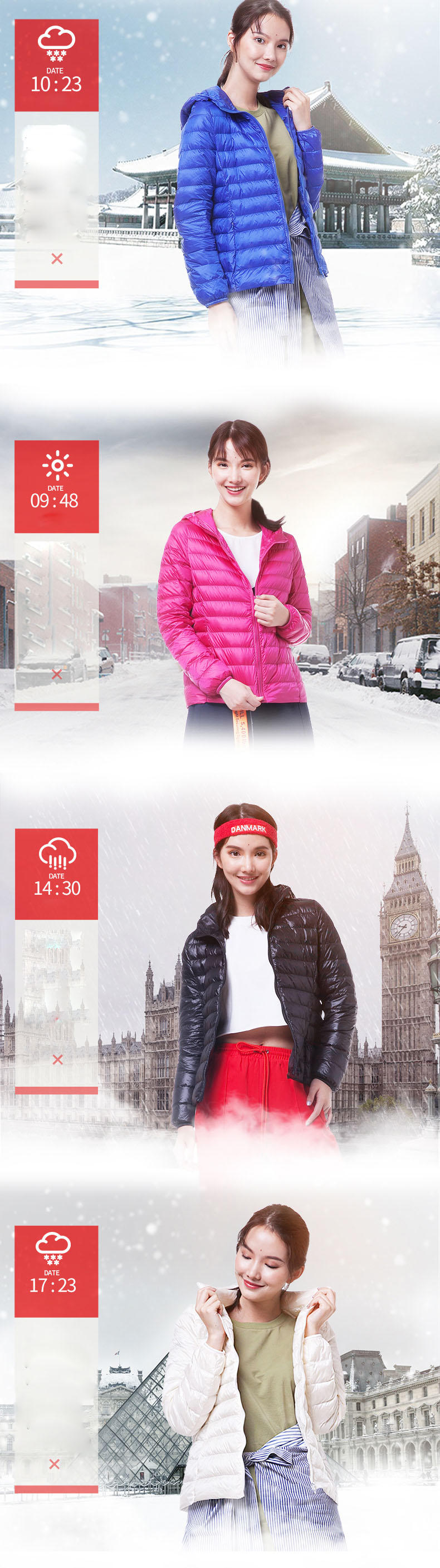 Light Down - 440 เสื้อโค้ทขนเป็ดกันหนาว ไซสปกติ S-3XL