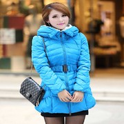 Down coat 8242 blue เสื้อโค้ทขนเป็ดกันหนาว