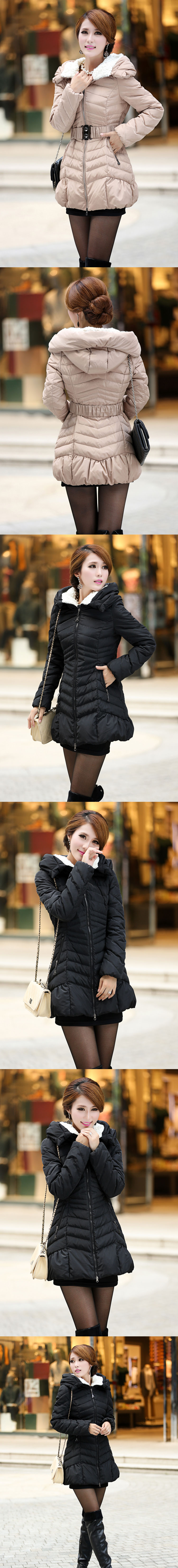 Down coat 8242 blue เสื้อโค้ทขนเป็ดกันหนาว