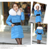 Down Coat-1111 blue เสื้อโค้ทขนเป็ดกันหนาว