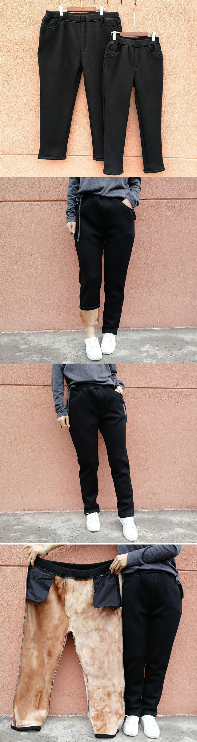 BS-11416 กางเกงผู้หญิงกันหนาวบิ๊กไซส์