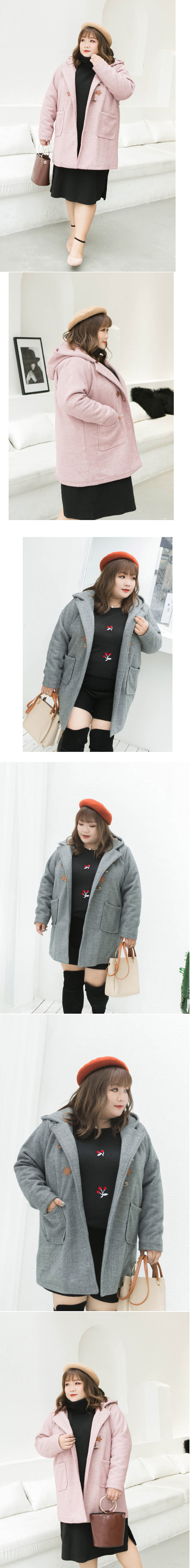 BJC-1513 เสื้อโค้ทคนอ้วนกันหนาว