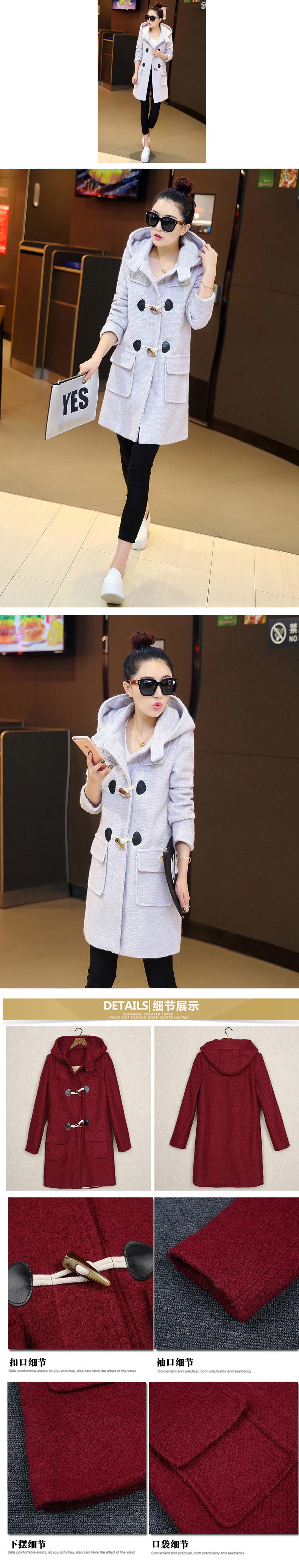 BJC-8018 grey เสื้อโค้ทคนอ้วนกันหนาว