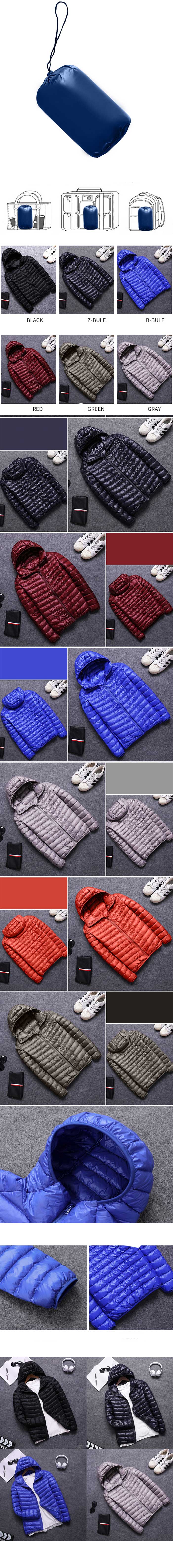 Light Down - 440 Mens Bigsize เสื้อโค้ทผู้ชายกันหนาว