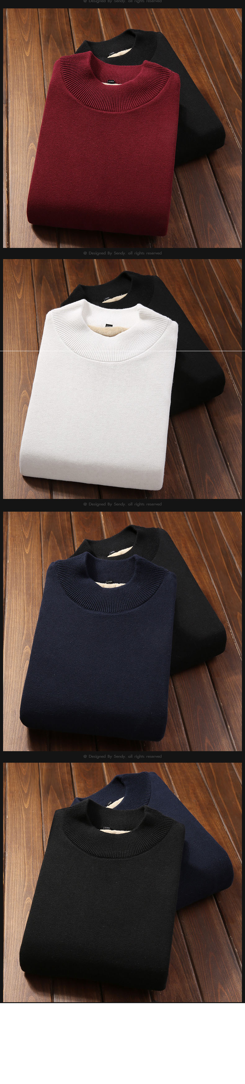 MS - 8764 เสื้อไหมพรมผู้ชายกันหนาว