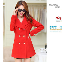 Woolcoat 1015 Red เสื้อโค้ตกันหนาวผ้าวูล