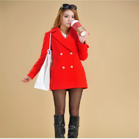 Wool Coat 2665 Red เสื้อโค้ทวูลกันหนาว