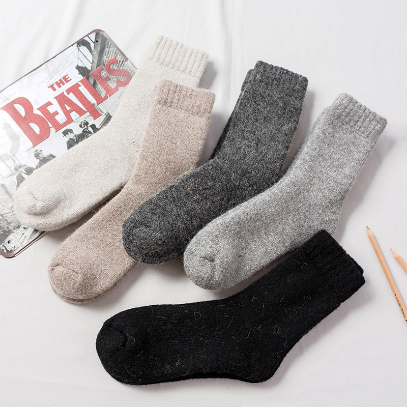 Sock-030 ถุงเท้ากันหนาววูล ถุงเท้าใส่กันหนาวใส่ติดลบ