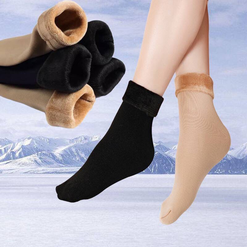 Sock24 ถุงเท้ากำมะหยี่เกรด A เนื้อกำมะหยี่หนานุ่มใส่สบาย ถุงเท้ากำมะหยี่กันหนาว