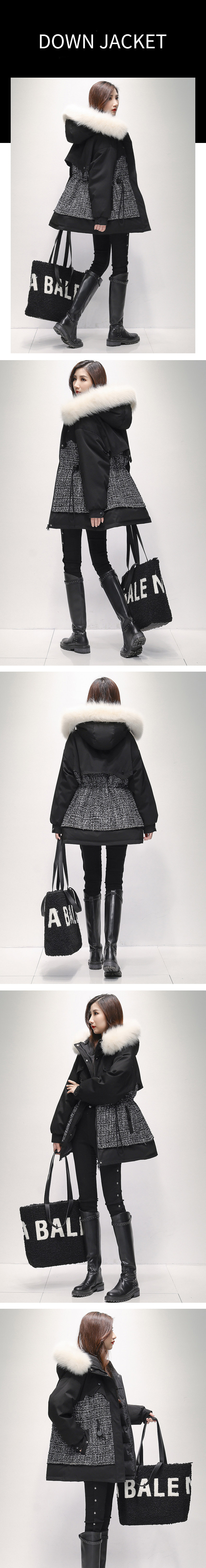 downcoat4230 เสื้อโค้ทขนเป็ดผู้หญิง เสื้อกันหนาวผู้หญิงกันหิมะ