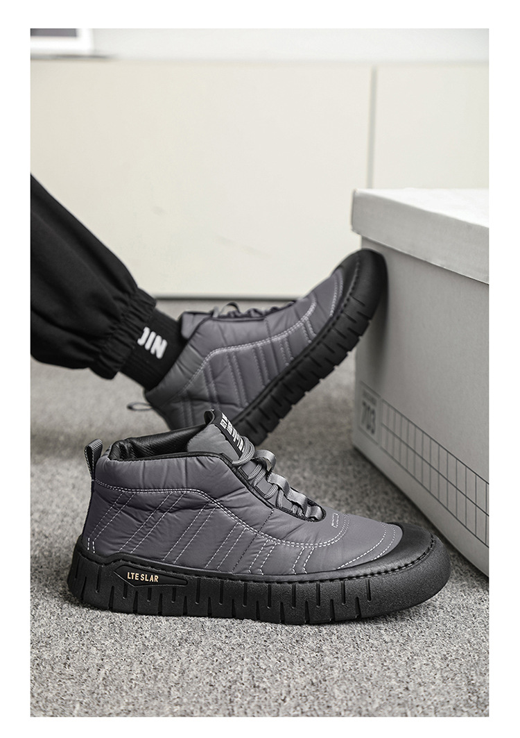 1534 รองเท้าผ้าใบกันหนาว รองเท้าลุยหิมะ รองเท้ากันน้ำ