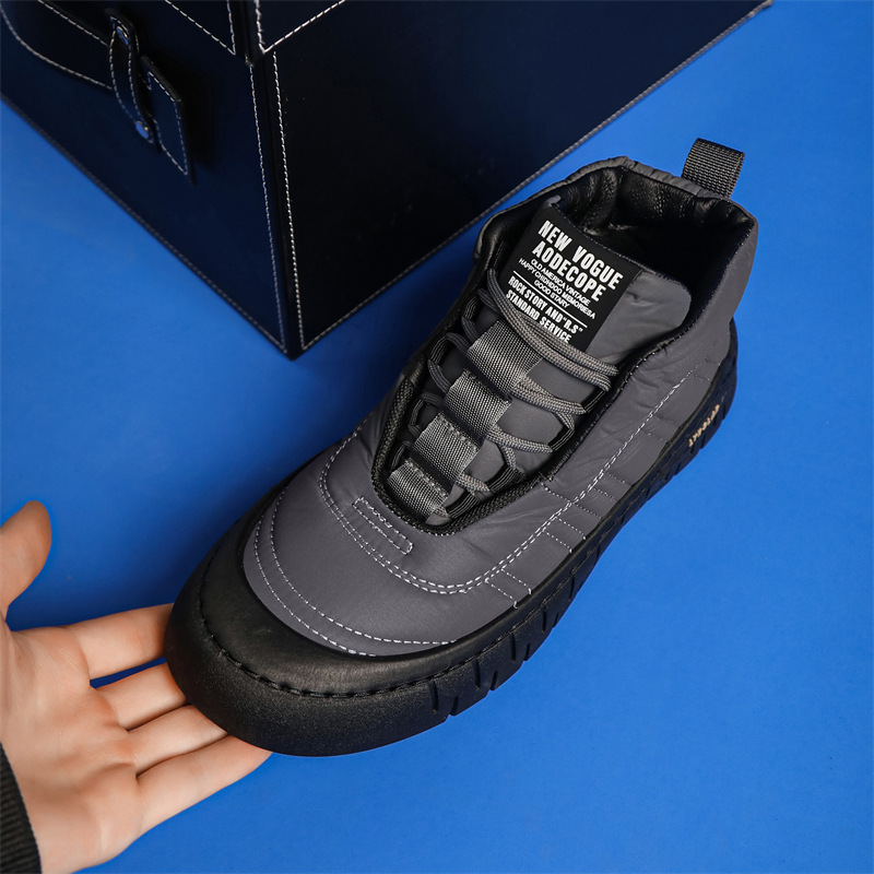 1534 รองเท้าผ้าใบกันหนาว รองเท้าลุยหิมะ รองเท้ากันน้ำ