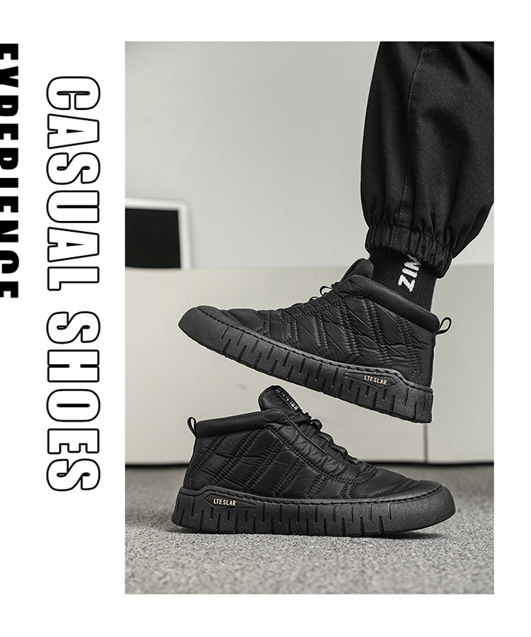 1534 รองเท้าผ้าใบกันหนาว รองเท้าลุยหิมะ รองเท้ากันน้ำ