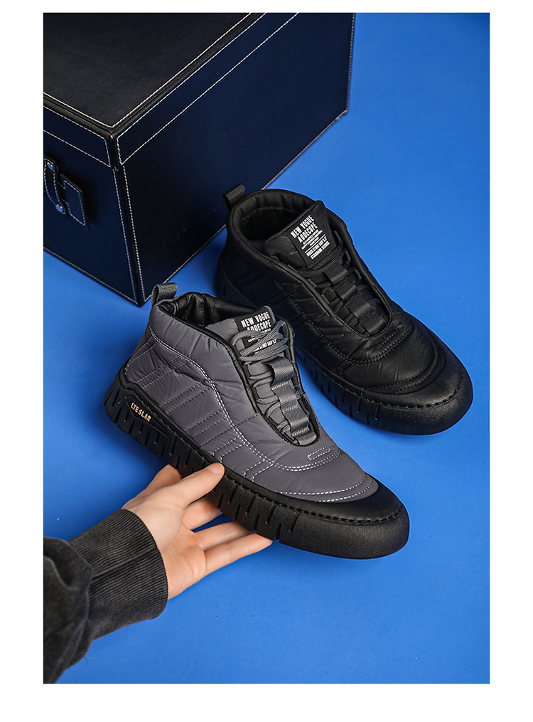 1534 รองเท้าผ้าใบกันหนาว รองเท้าลุยหิมะ รองเท้ากันน้ำ