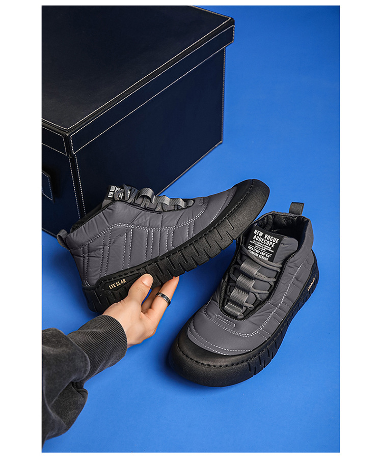 1534 รองเท้าผ้าใบกันหนาว รองเท้าลุยหิมะ รองเท้ากันน้ำ