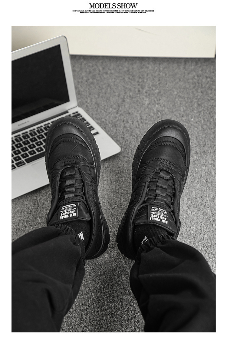 1534 รองเท้าผ้าใบกันหนาว รองเท้าลุยหิมะ รองเท้ากันน้ำ