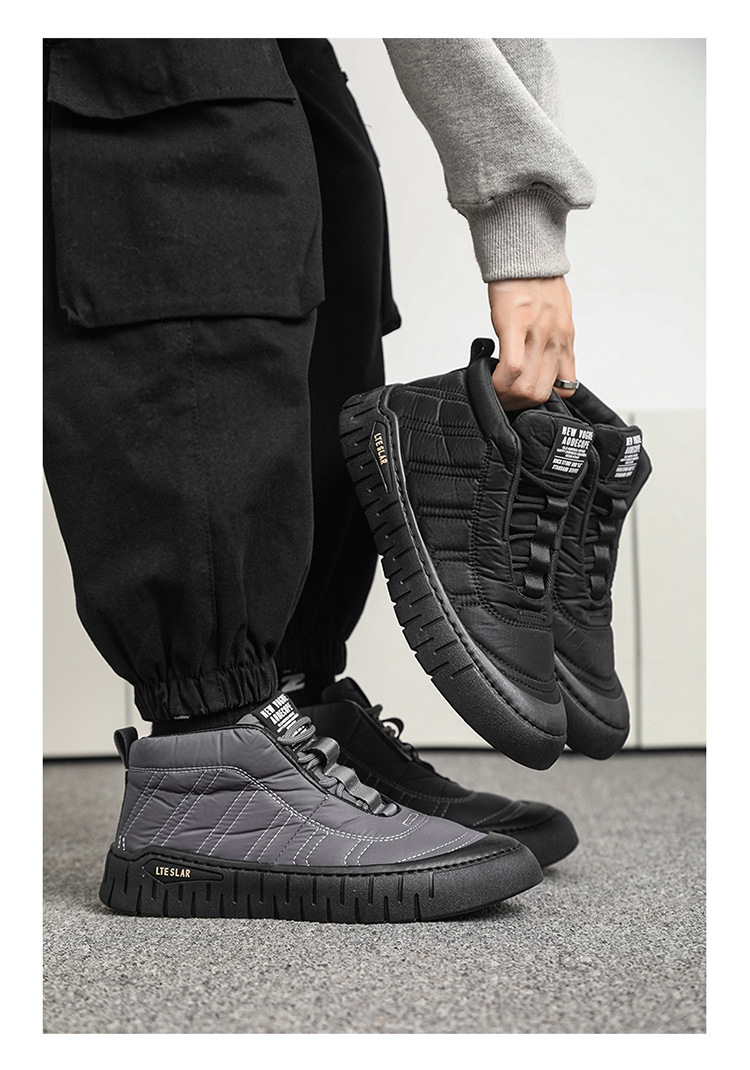 1534 รองเท้าผ้าใบกันหนาว รองเท้าลุยหิมะ รองเท้ากันน้ำ