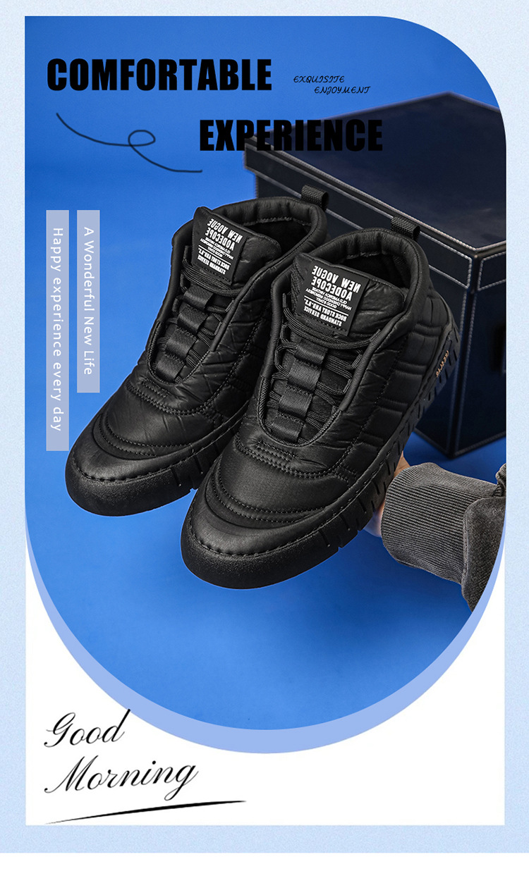 1534 รองเท้าผ้าใบกันหนาว รองเท้าลุยหิมะ รองเท้ากันน้ำ