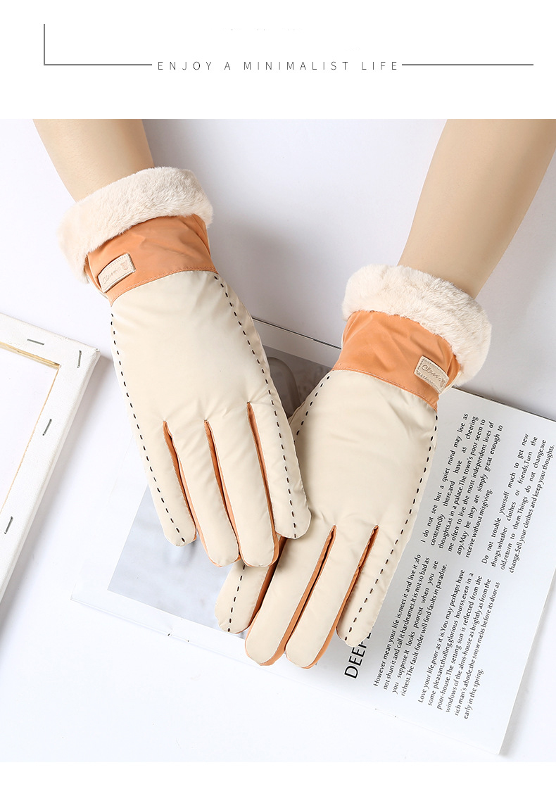 gs2052 ถุงมือกันหนาวผู้หญิง ถุงมือสกี