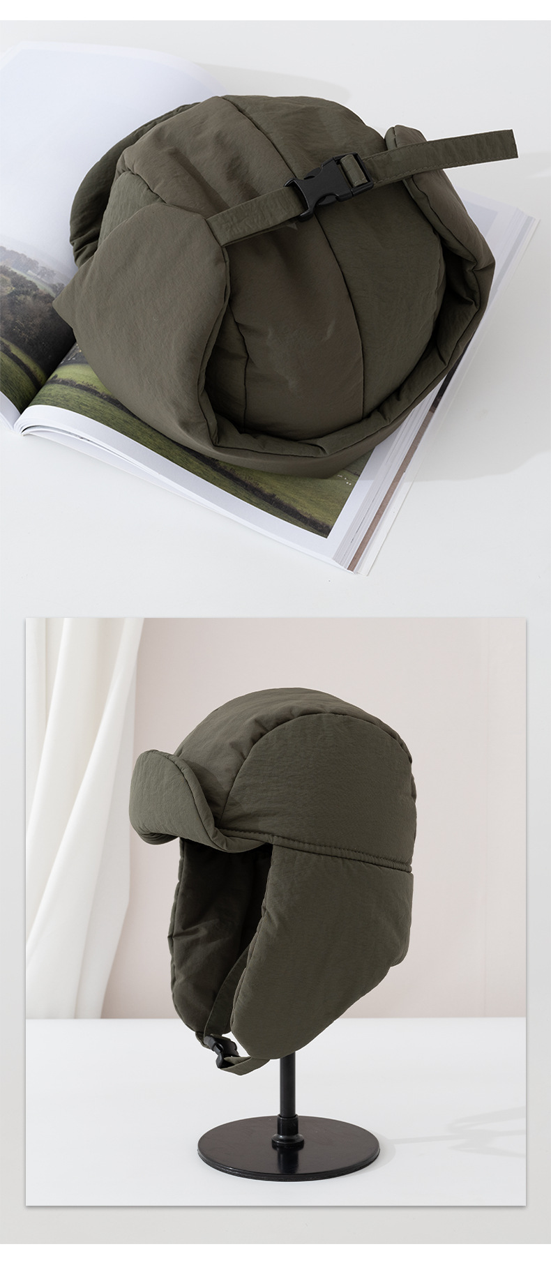 ham254 หมวกเอสกิโมใส่ลุยหิมะกันหนาว