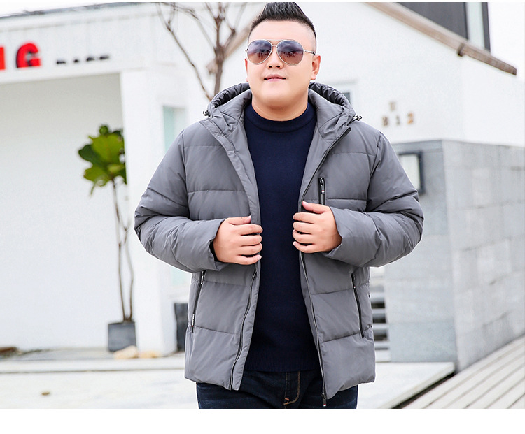 ec1316 เสื้อโค้ทกันหนาวขนเป็ดผู้ชายไซต์ใหญ่พิเศษ