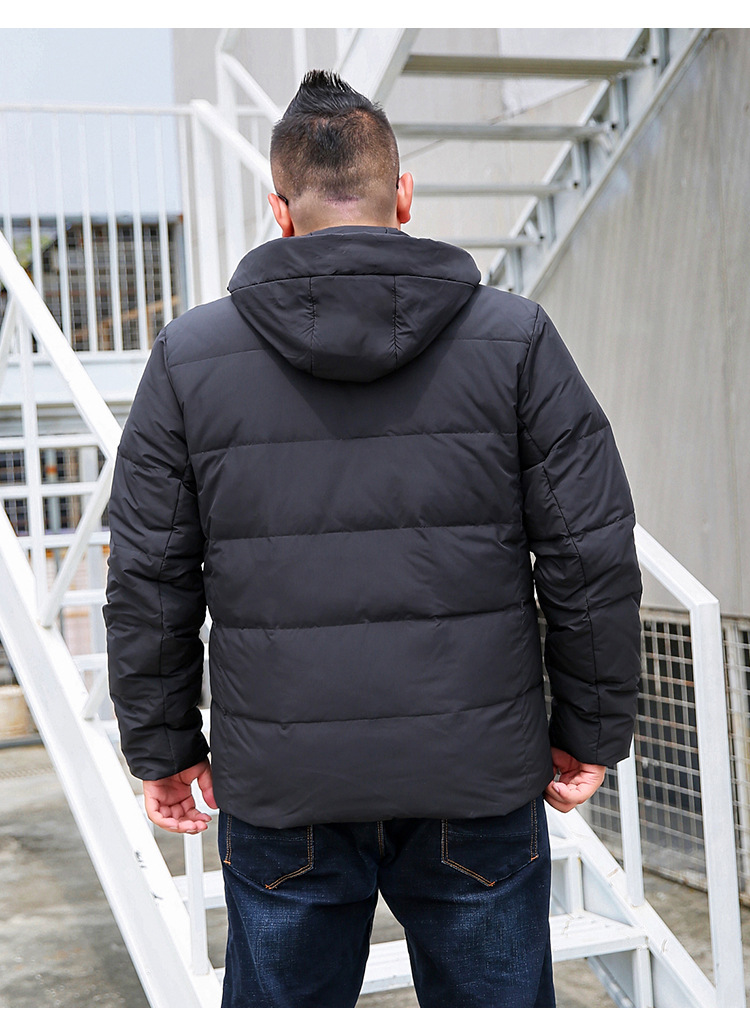 ec1316 เสื้อโค้ทกันหนาวขนเป็ดผู้ชายไซต์ใหญ่พิเศษ