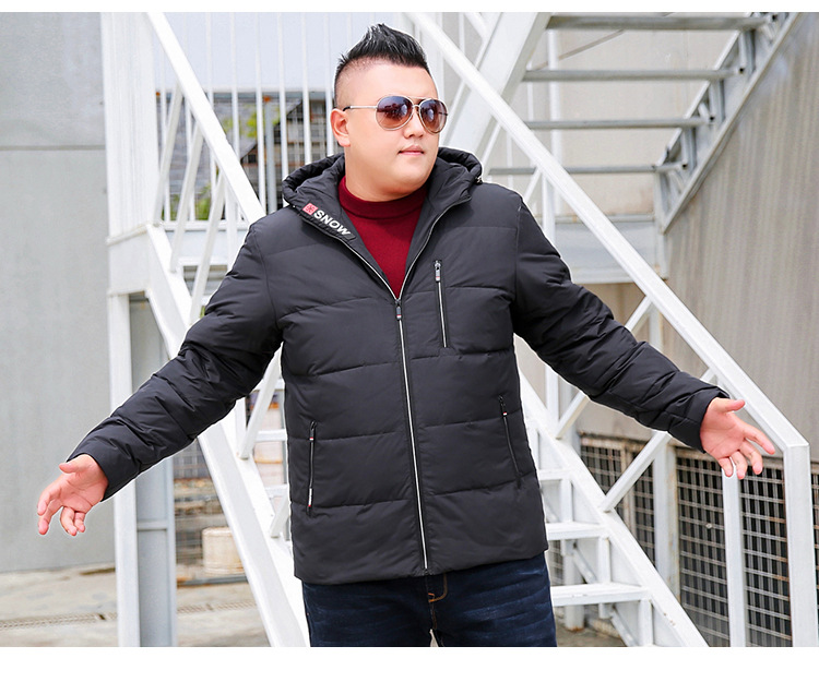 ec1316 เสื้อโค้ทกันหนาวขนเป็ดผู้ชายไซต์ใหญ่พิเศษ