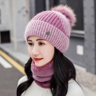 ha633  set2ชิ้น หมวกกันหนาว+ปลอกคอกันหนาว