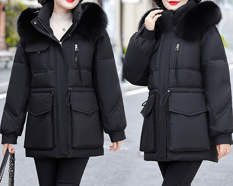 bjc5521 เสื้อโค้ทขนเป็ดสาวอวบ เสื้อกันหนาวไซสใหญ่