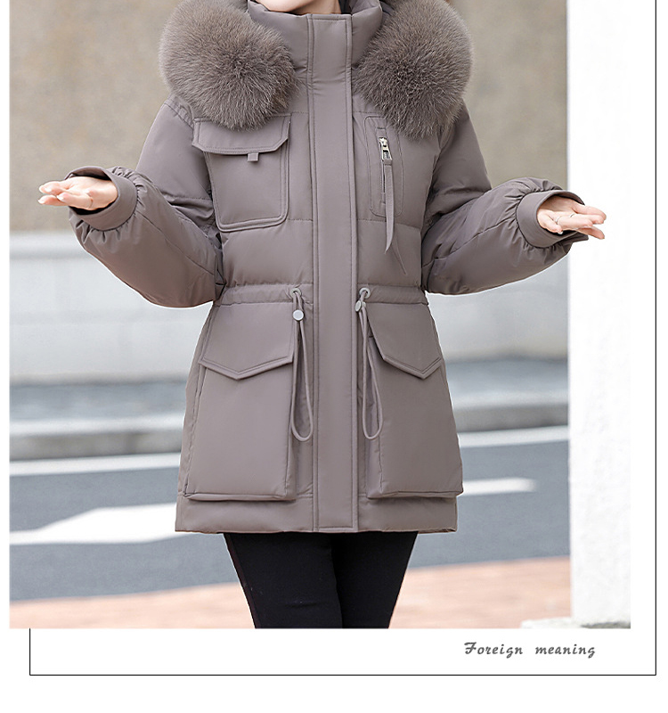 bjc5521 เสื้อโค้ทขนเป็ดสาวอวบ เสื้อกันหนาวไซสใหญ่