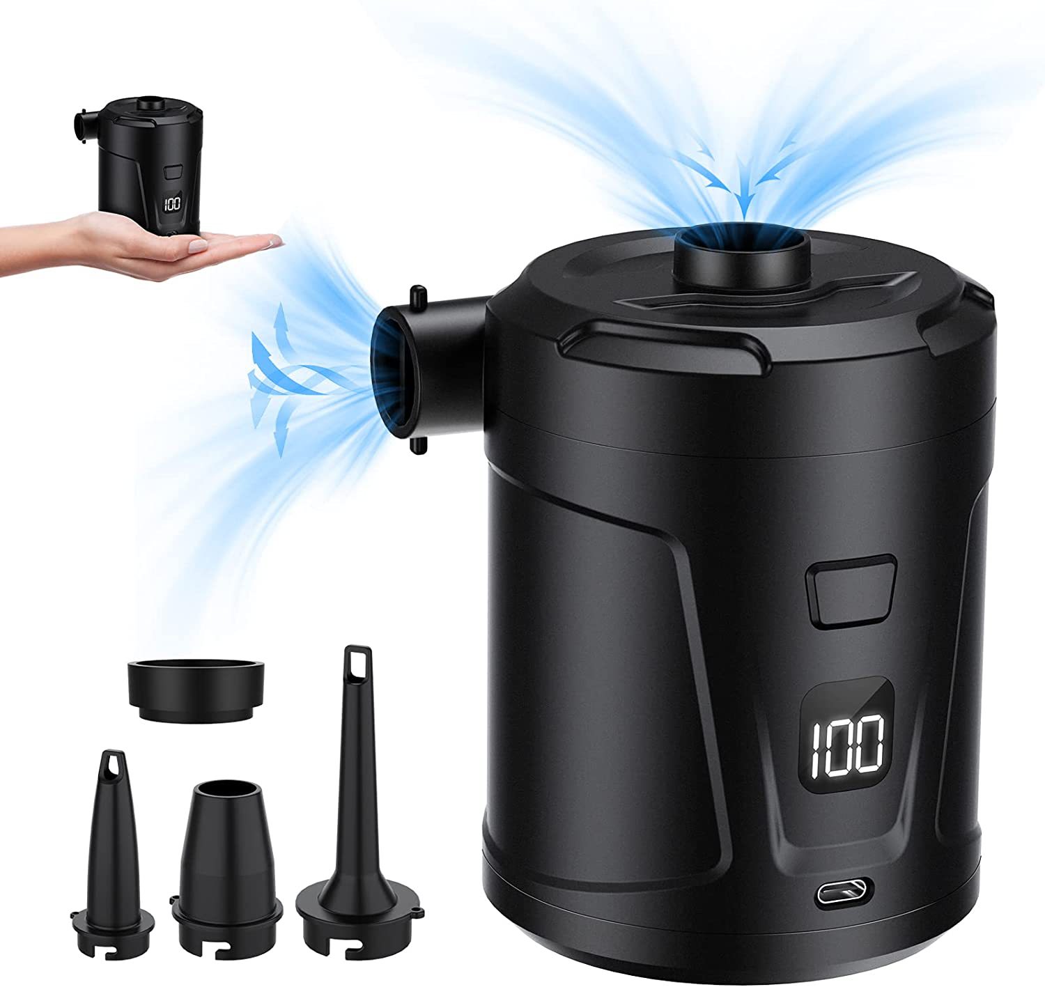 pump ปั๊มดูดลมถุงสูญญากาศ  ปั๊ม usb ไฟฟ้า สูบลมถุง