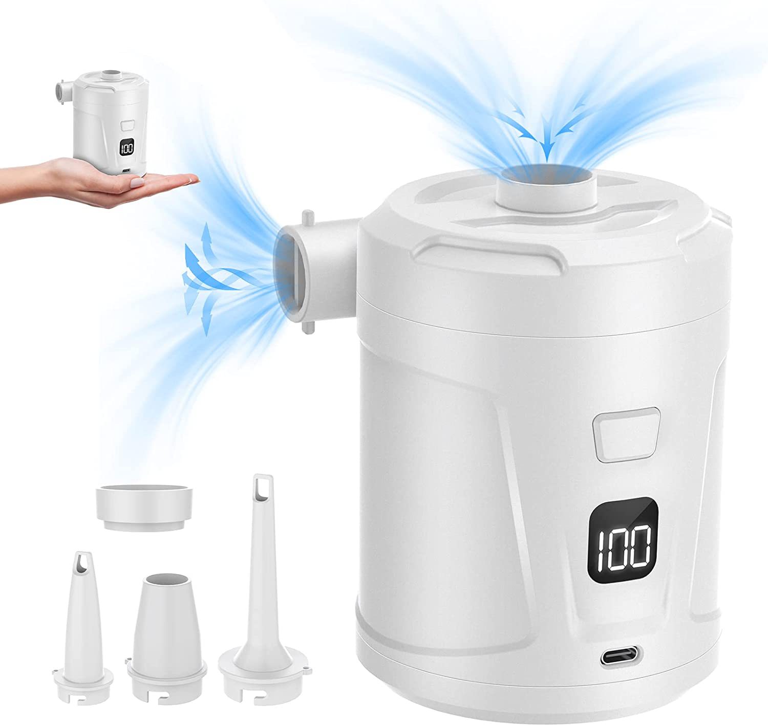 pump ปั๊มดูดลมถุงสูญญากาศ  ปั๊ม usb ไฟฟ้า สูบลมถุง