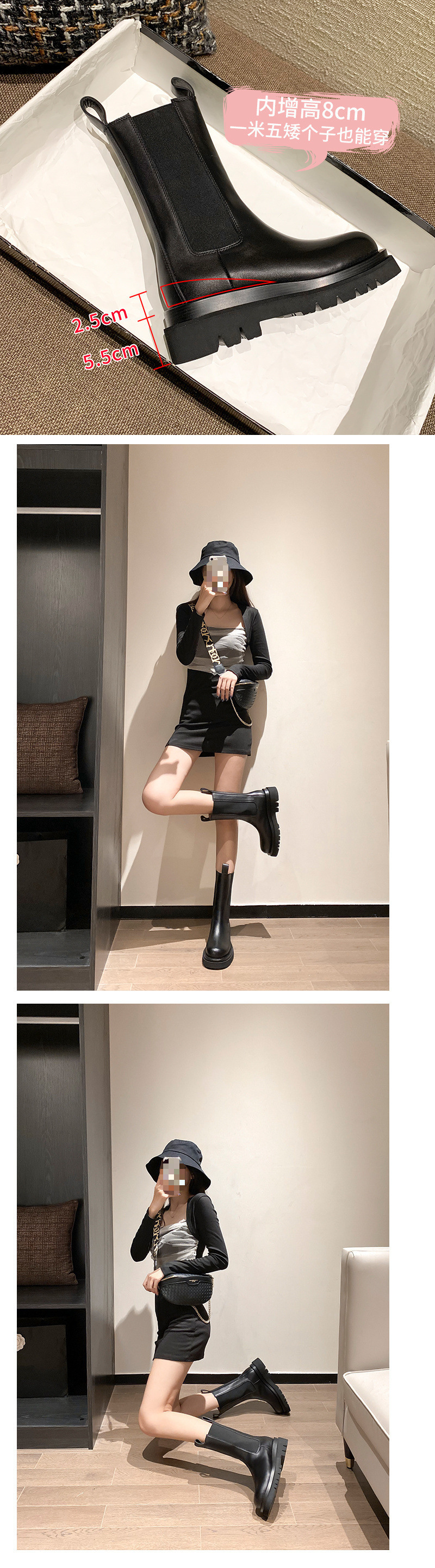 25599 รองเท้าบูทกันหนาวผู้หญิง ไซสใหญ่  42 43