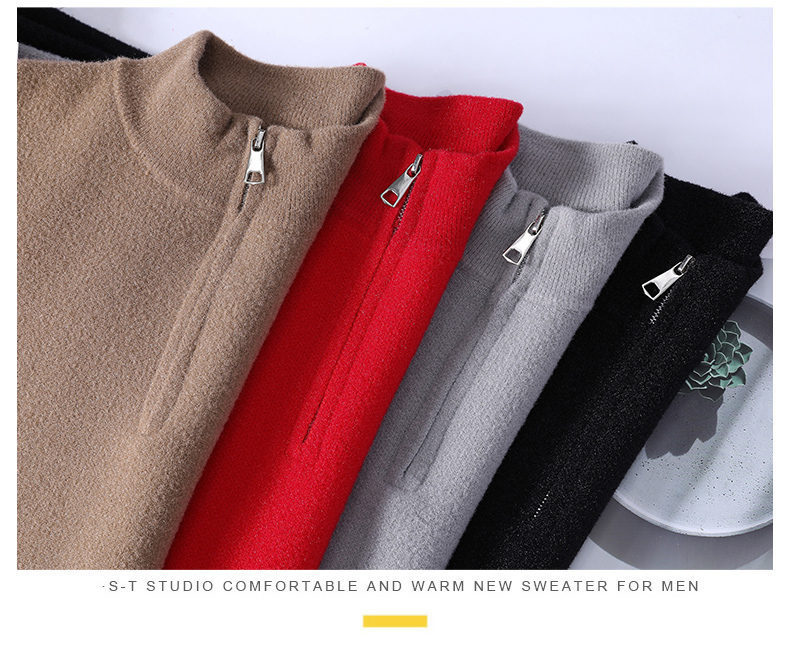 ms01 เสื้อไหมพรมกันหนาวผู้ชาย เสื้อกันหนาวแขนยาวไหมพรม
